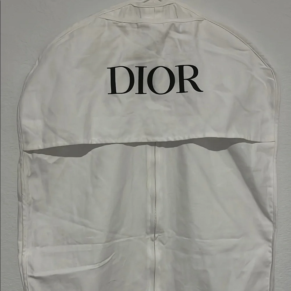Dior White Garment Bag